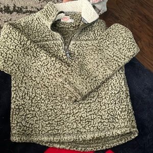 XS (4-5) Girls Wonder Nation Quarter Zip Sherpa